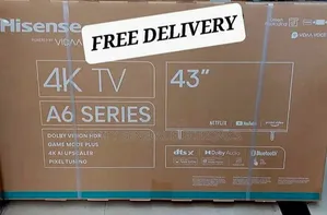 Hisence 43" A6 Series Uhd Tv Free Delivery 10year Warranty