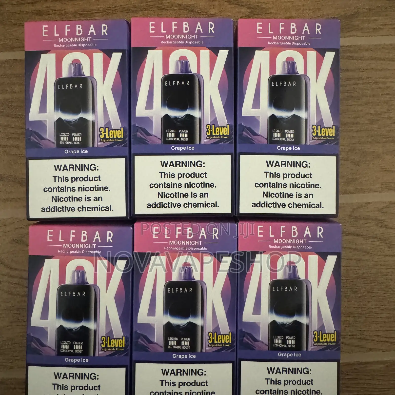 Elfbar 40000 Puff Grape Ice Vape