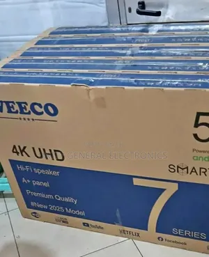 **Weeco 55" Uhd Smart Tv New 2025