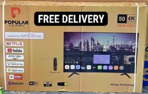 Popular 50" Smart Uhd Tv New Model Free Delivery 10year Warranty