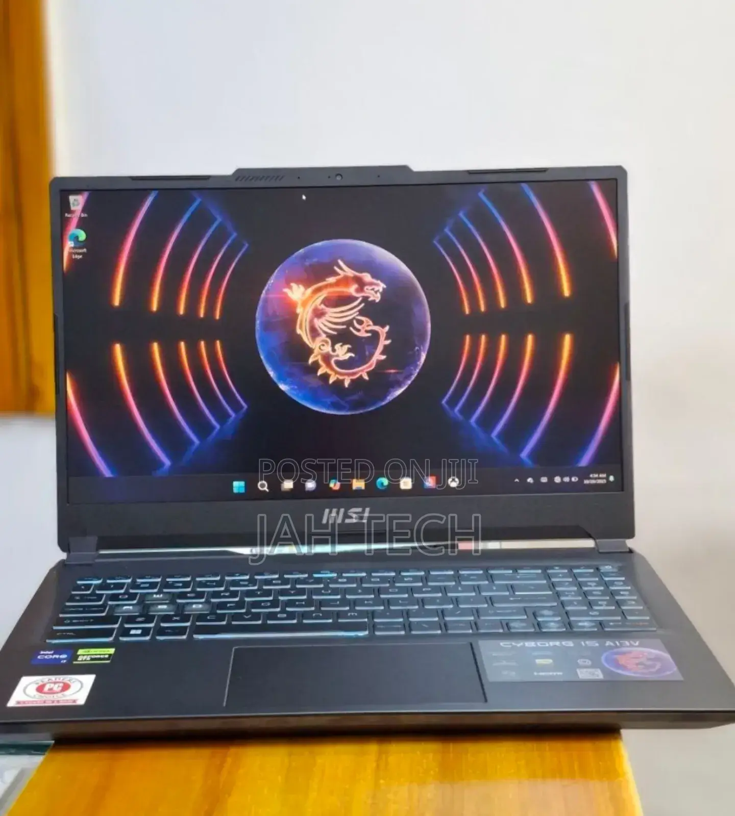 New Laptop MSI Cyborg 15 16GB Intel Core I7 SSD 512GB