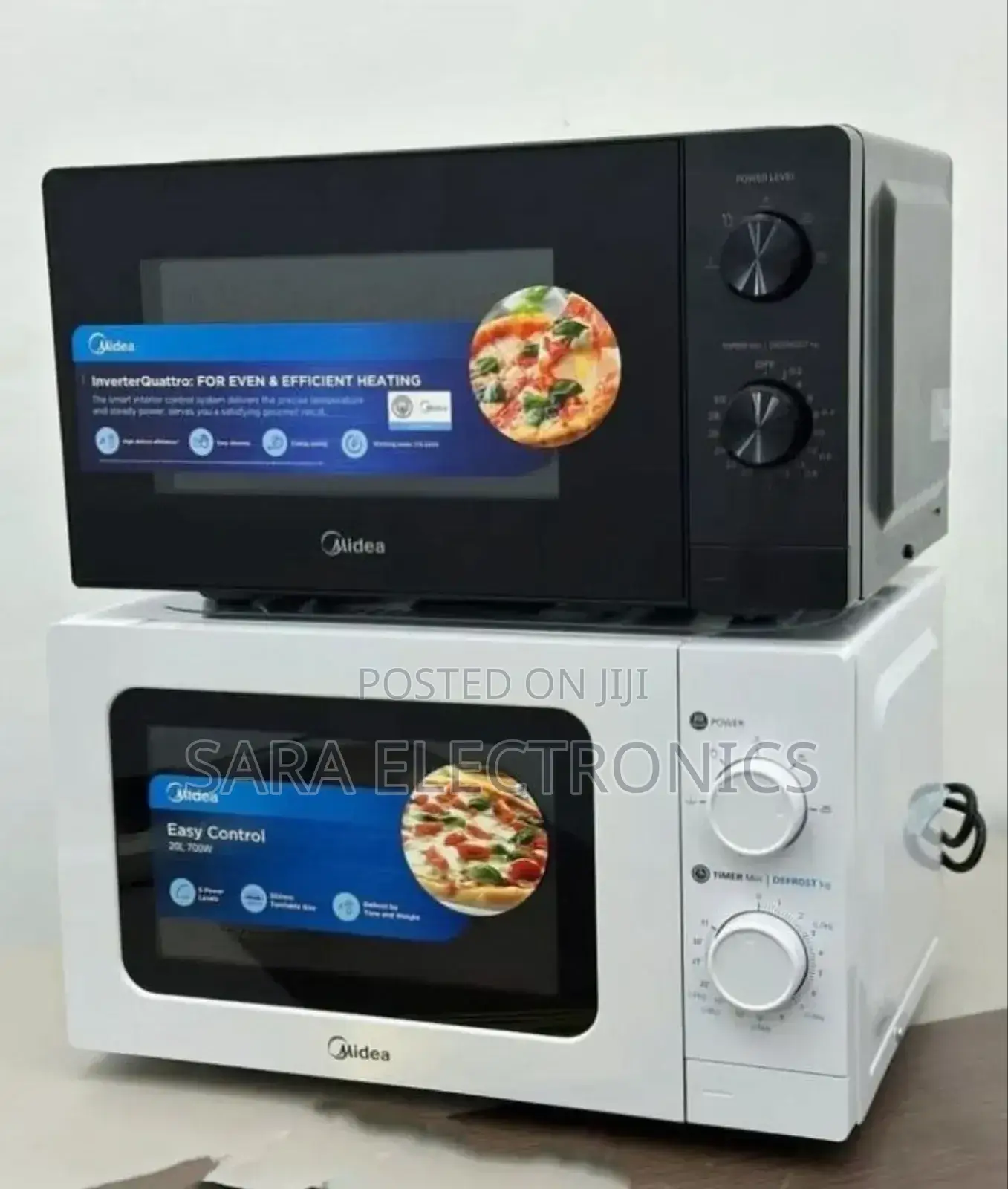 Midea 20l Microwave Oven White and Black Colour Free Delivery