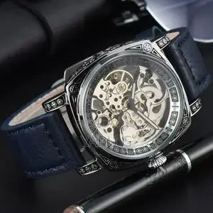 Luxury Men's Watch, Retro Carved ,Waterproof Hollow Men's Mechanical