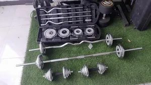 Adjustable Chrome Dumbbell Barbell Set