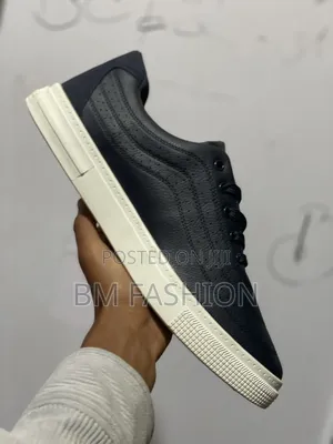 Lacoste Navy Perforated Sneakers