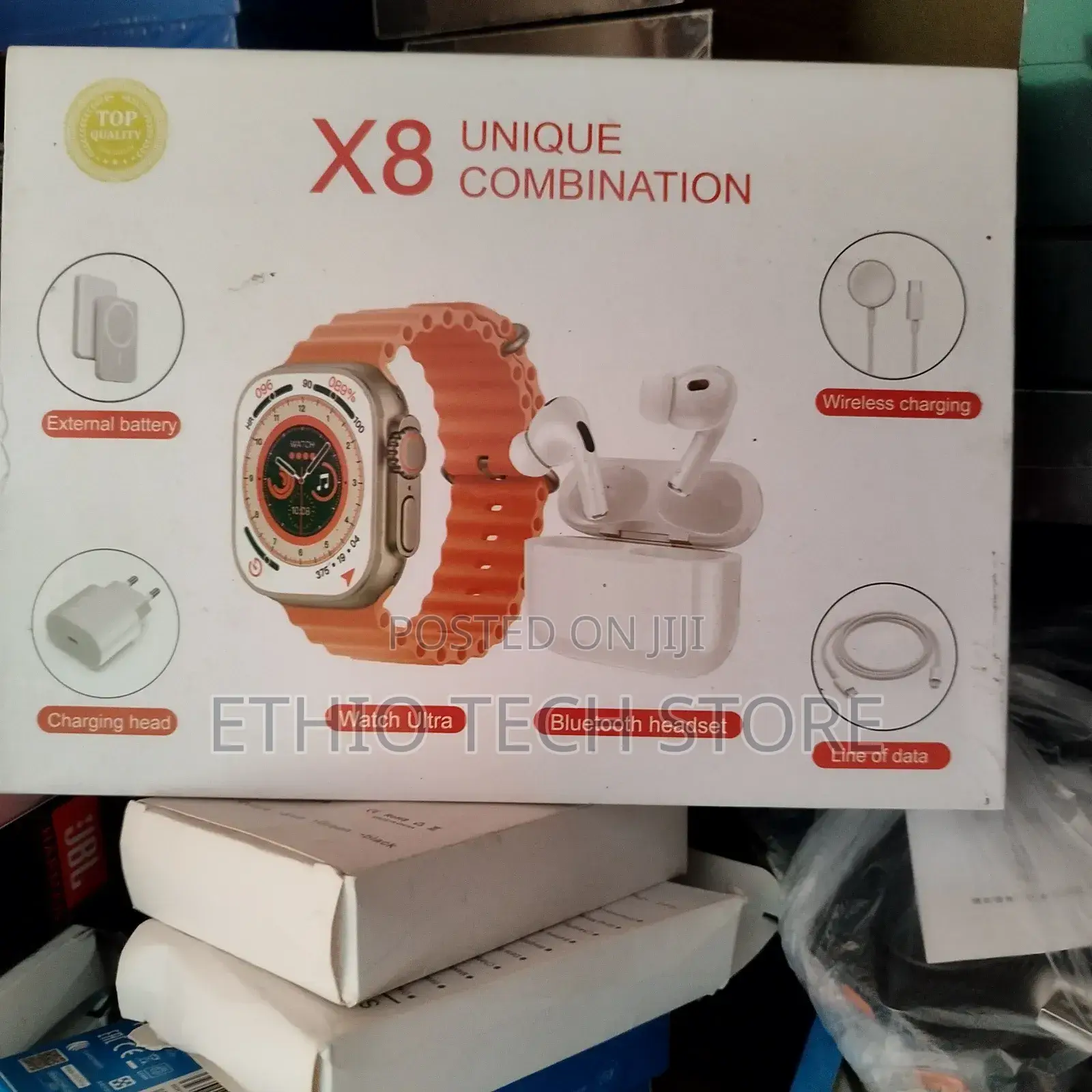 X8 Smart Watch Combo
