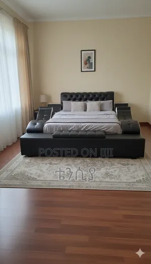 Premium Leather Tufted Bed