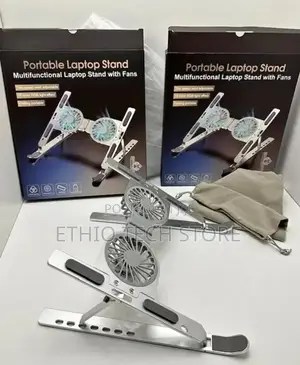 Portable Laptop Stand With Fans.