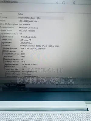 New Laptop HP EliteBook 840 G6 16GB Intel Core i5 SSD 512GB