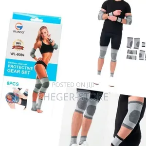 Orginal 8pcs Bamboo Charcoal Fitness Protective Gear Set