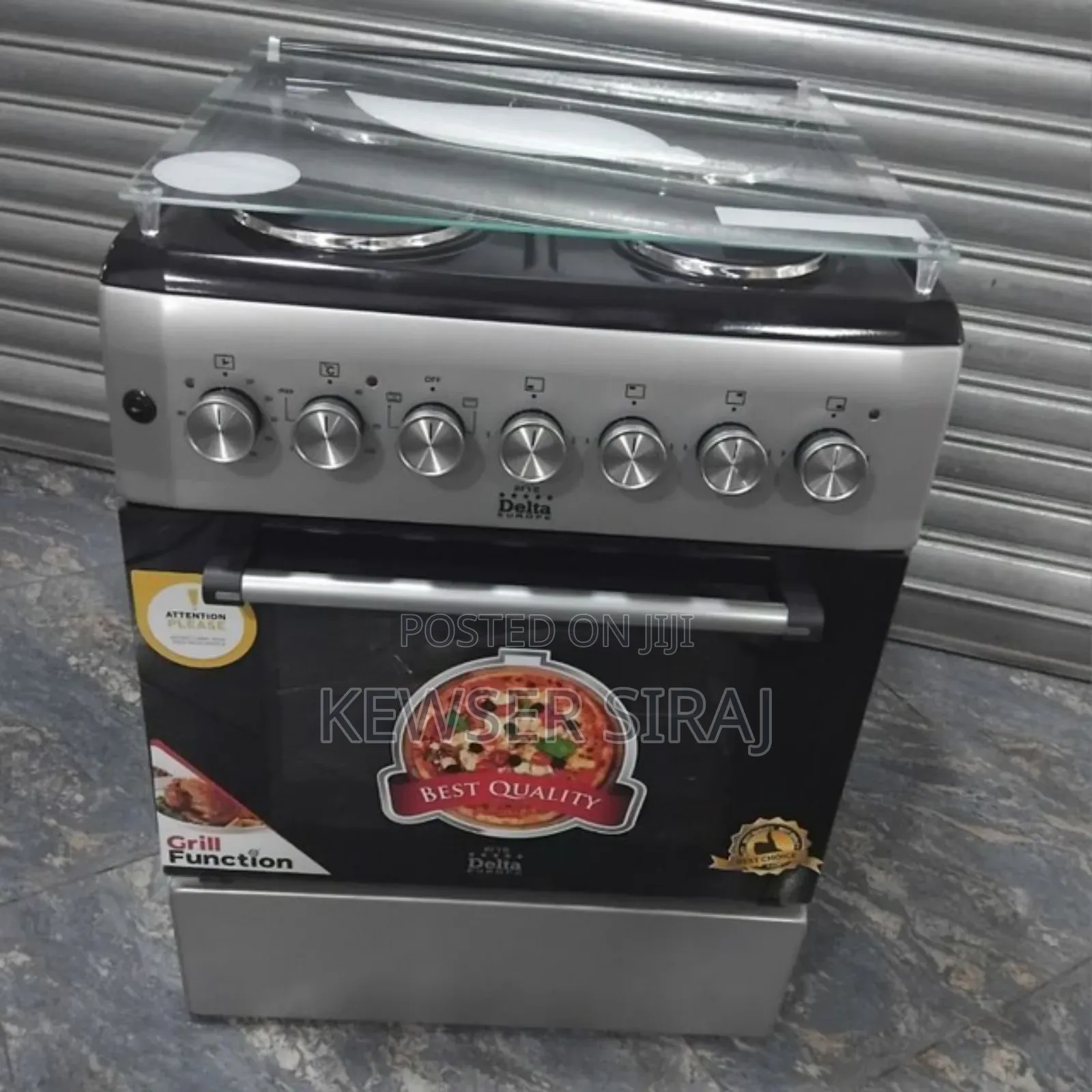 ዴልታ ኦቨኝ 60by 60cm 2 Electric 2 Gas Lighting Free Delivery