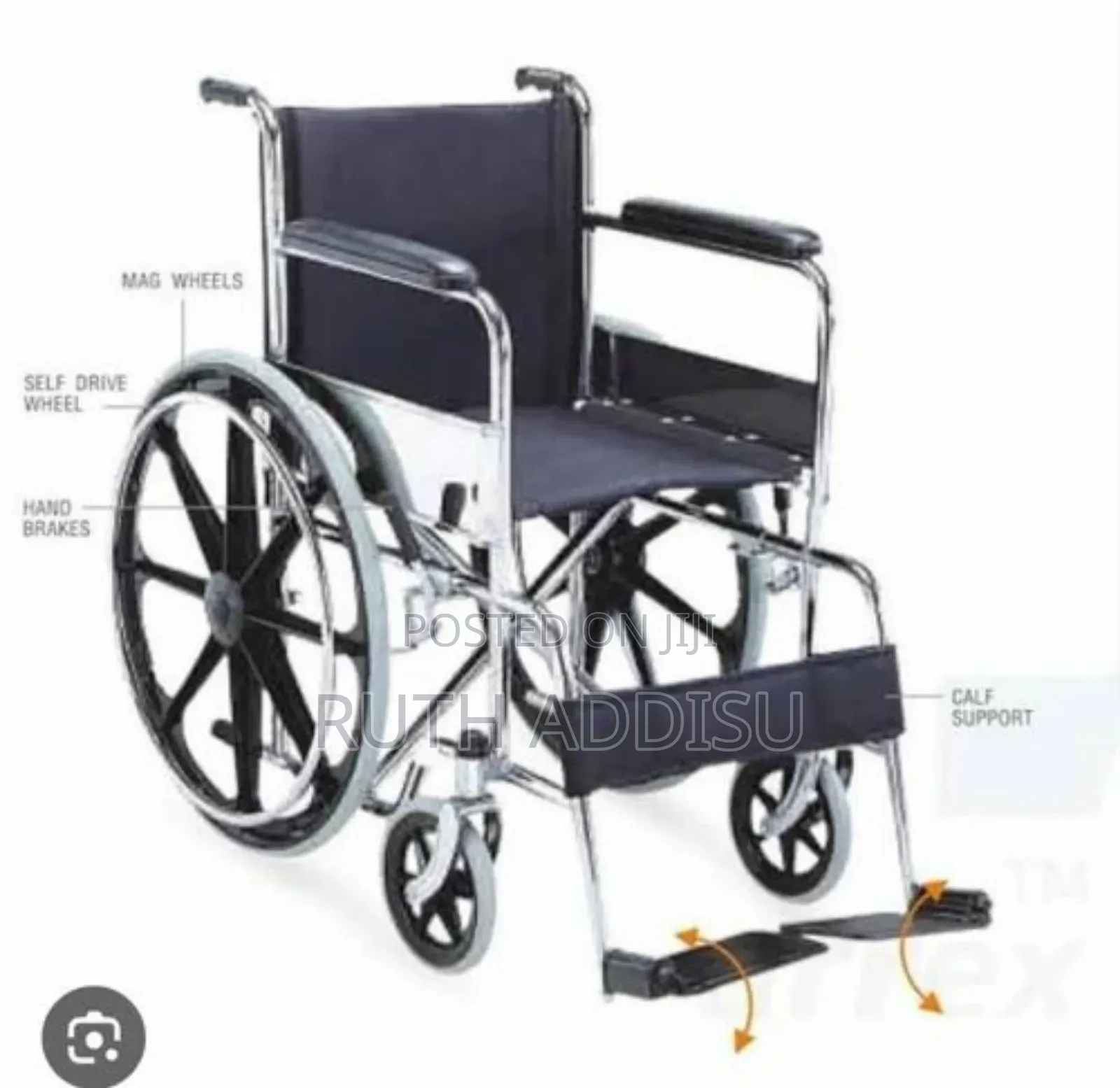 Wheelchair፯¤Wheelchair ዊልቸር Foldable Wheelchair - Premium
፯Wheelchair