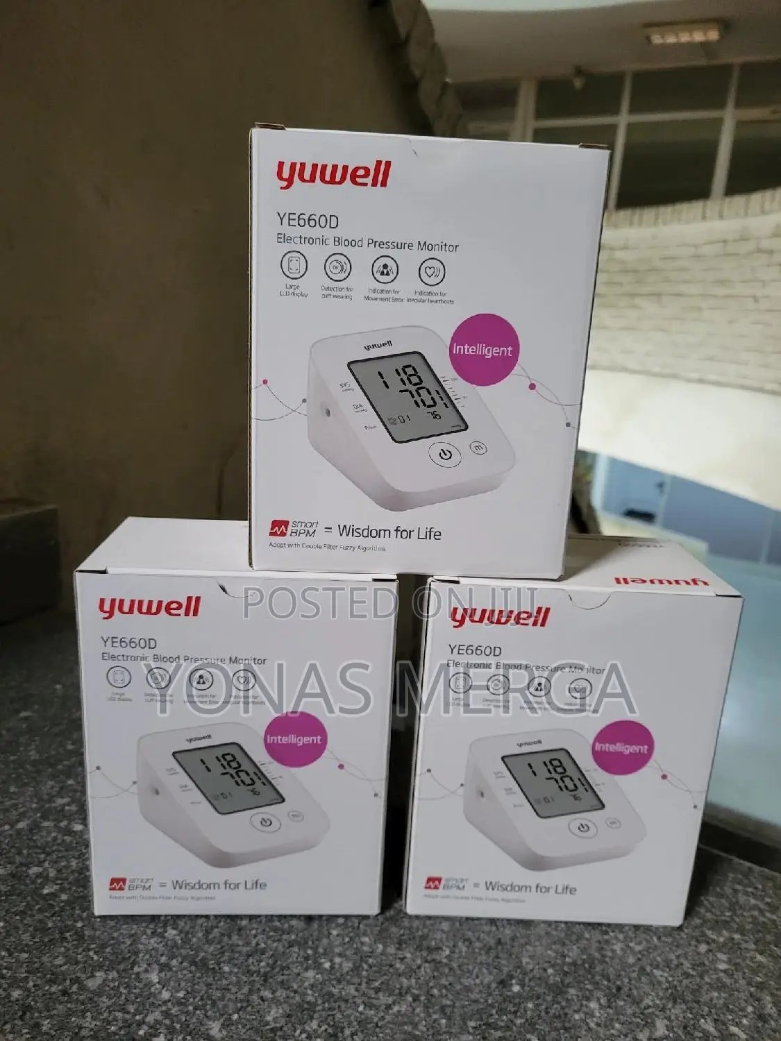 Blood Pressure Monitor裘費one Key Measurement么身 Blood Pressure Monitor