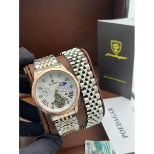Poedagar Sophisticated Analogue Chronograph Wristwatch