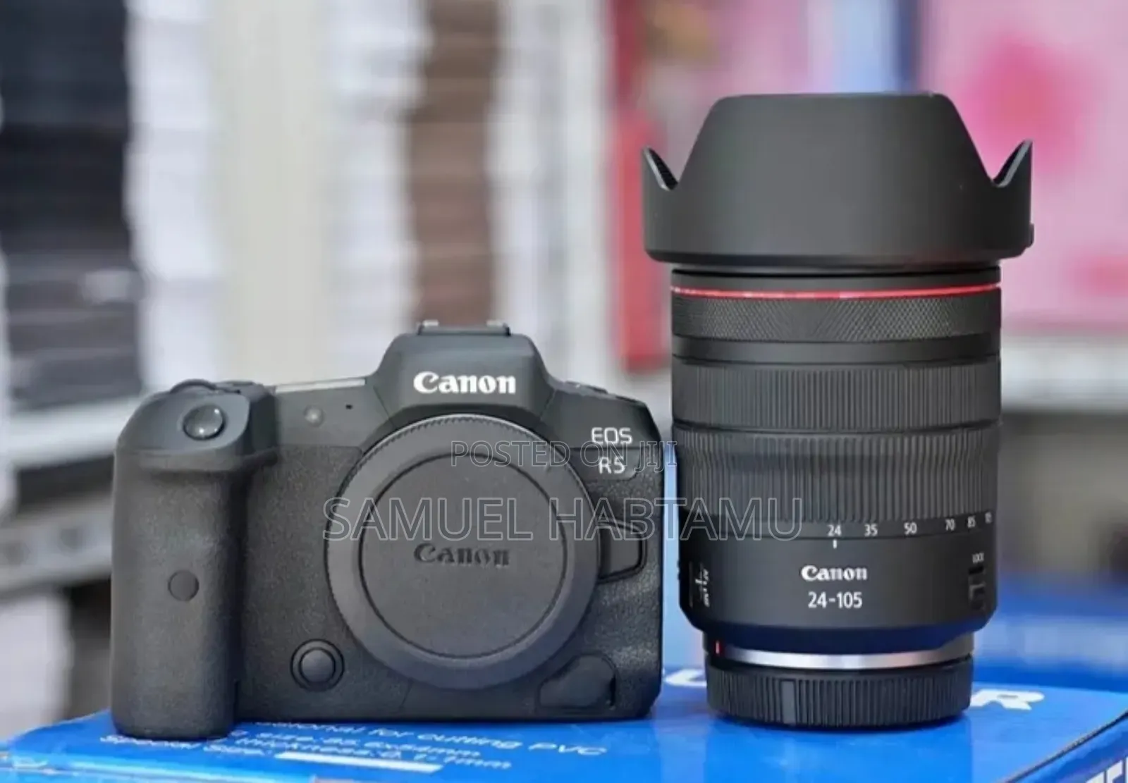 Canon R5 Camera With Red Lens