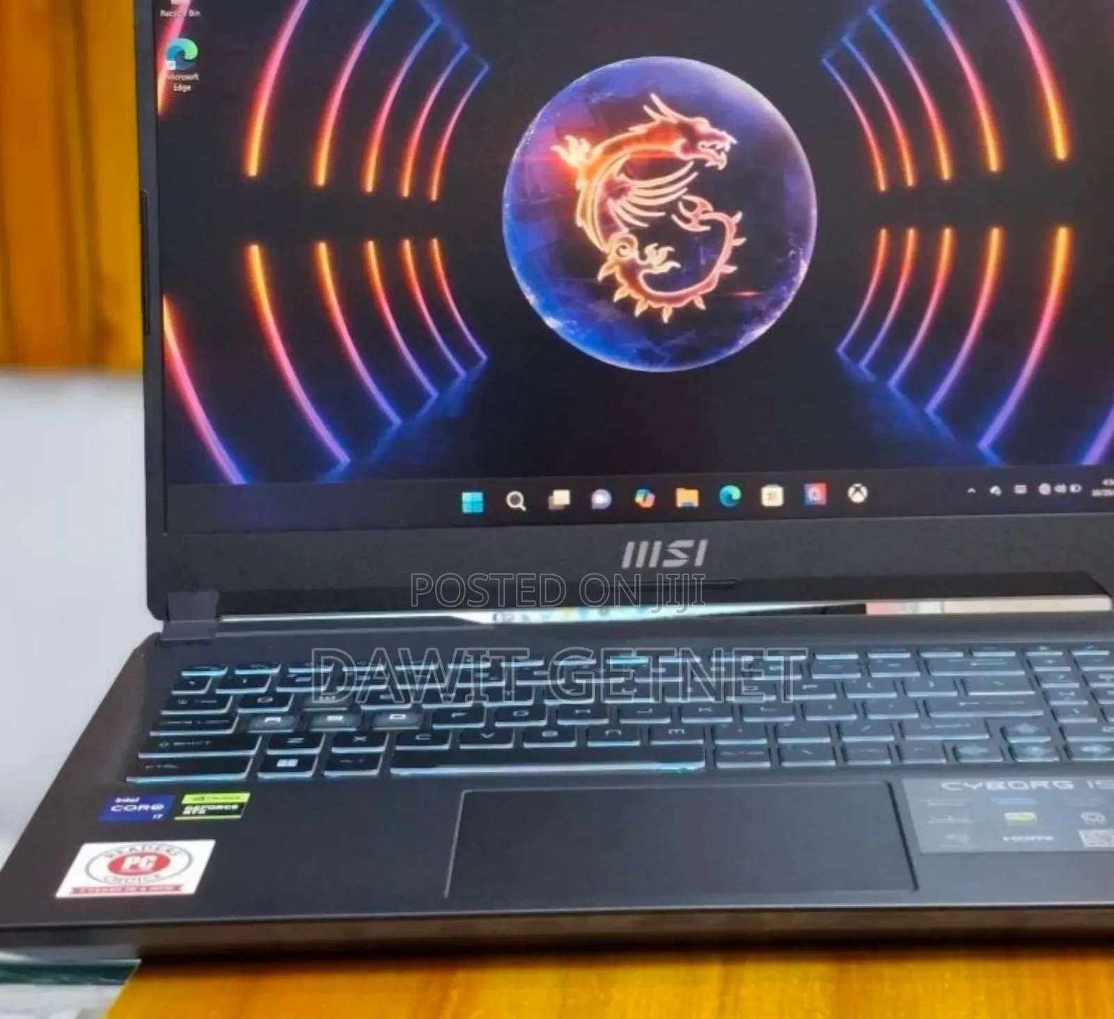 New Laptop MSI Cyborg 15 16GB Intel Core I7 SSD 512GB