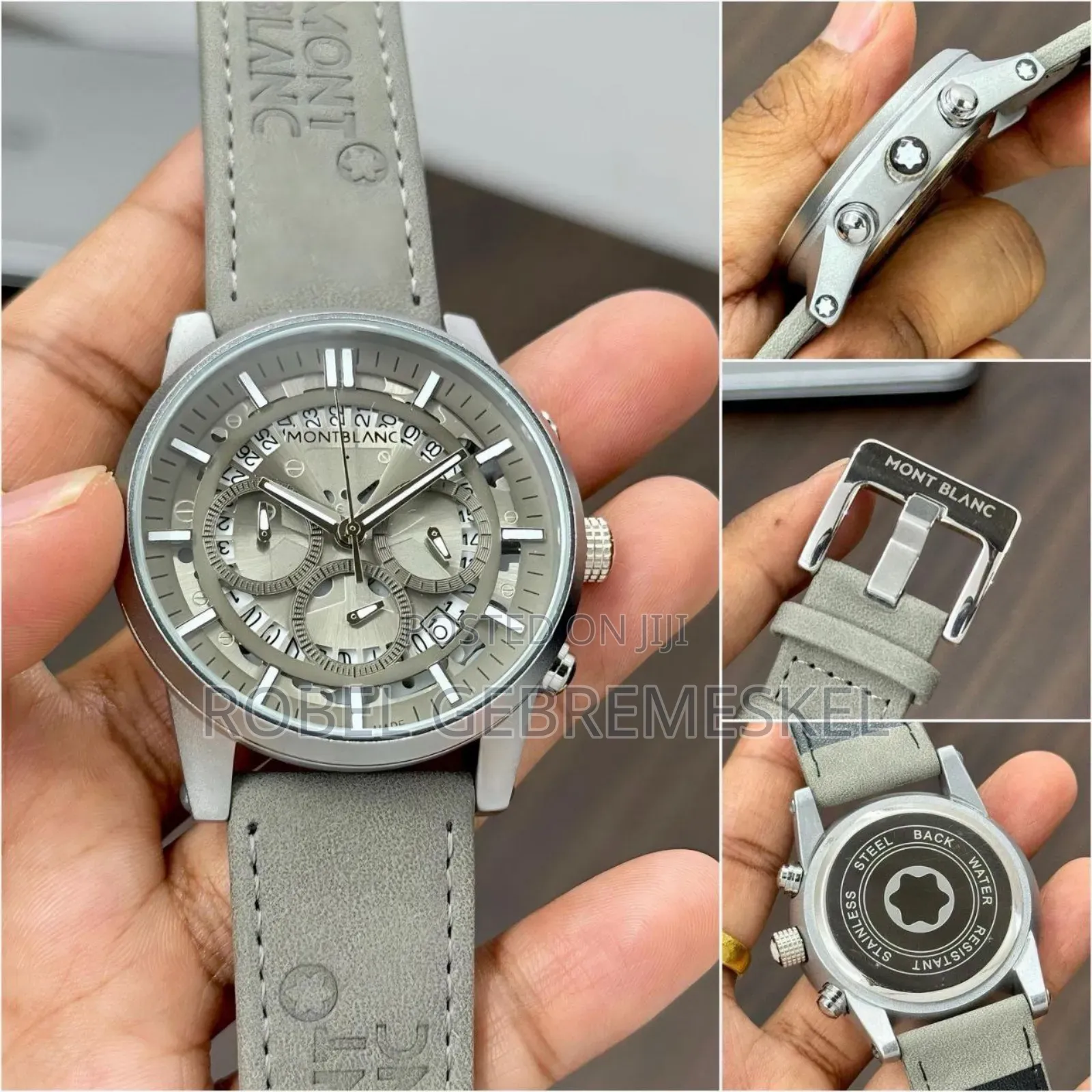 Mont Blanc Watch 
Leather Belt