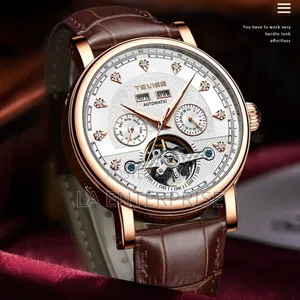 Tevise Genuine Leather Watch