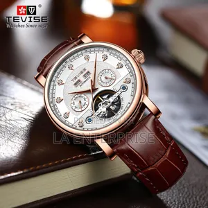Tevise Genuine Leather Watch