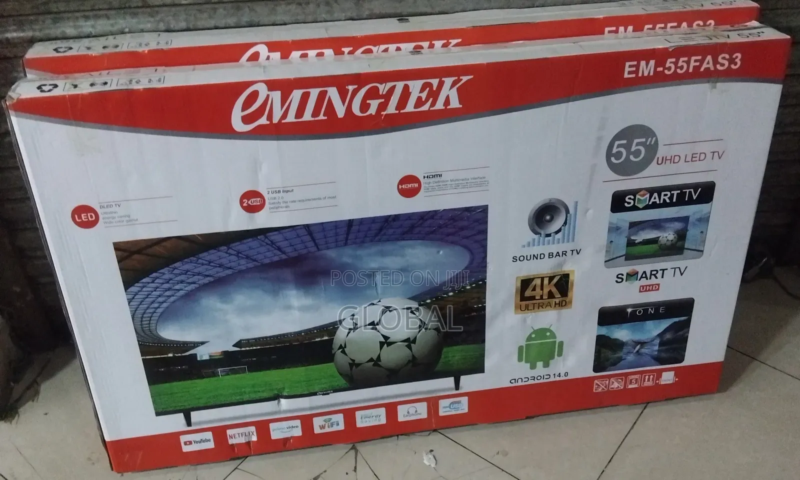 Emingtec 55inch Frameless Tv