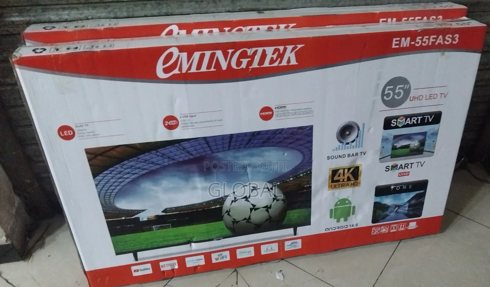 Emingtec 55inch Frameless Tv