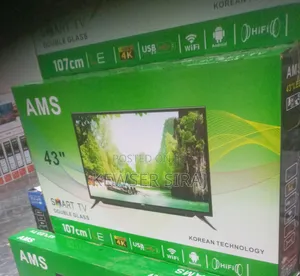 Ams TV 43inch Smart 10 Years Warranty Free Delivery