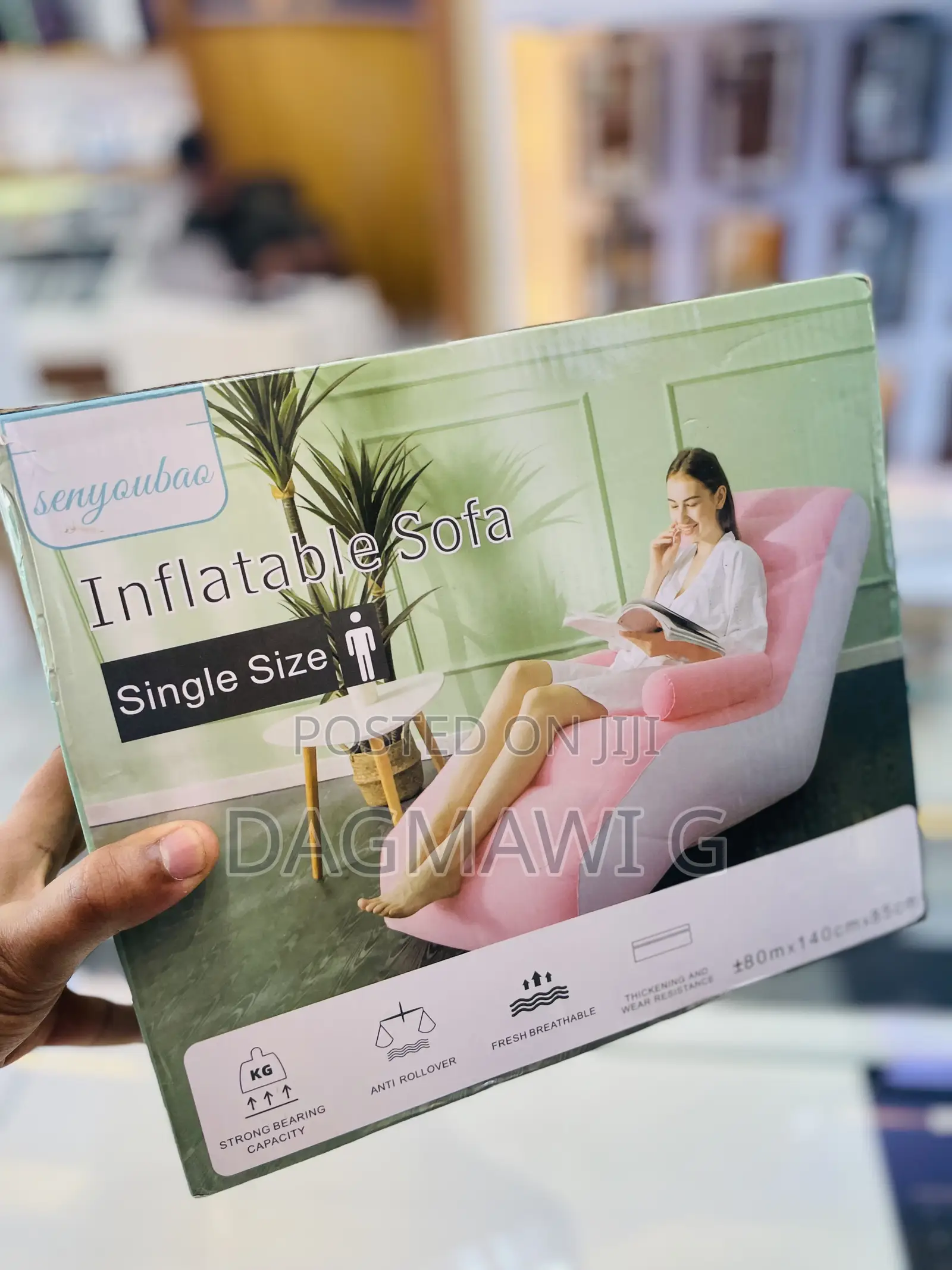 Portable Single Size Air Sofa/Lounger