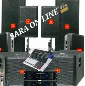 **Jbl Sound System Speakers Mixture Micrafone Keybored Solar System