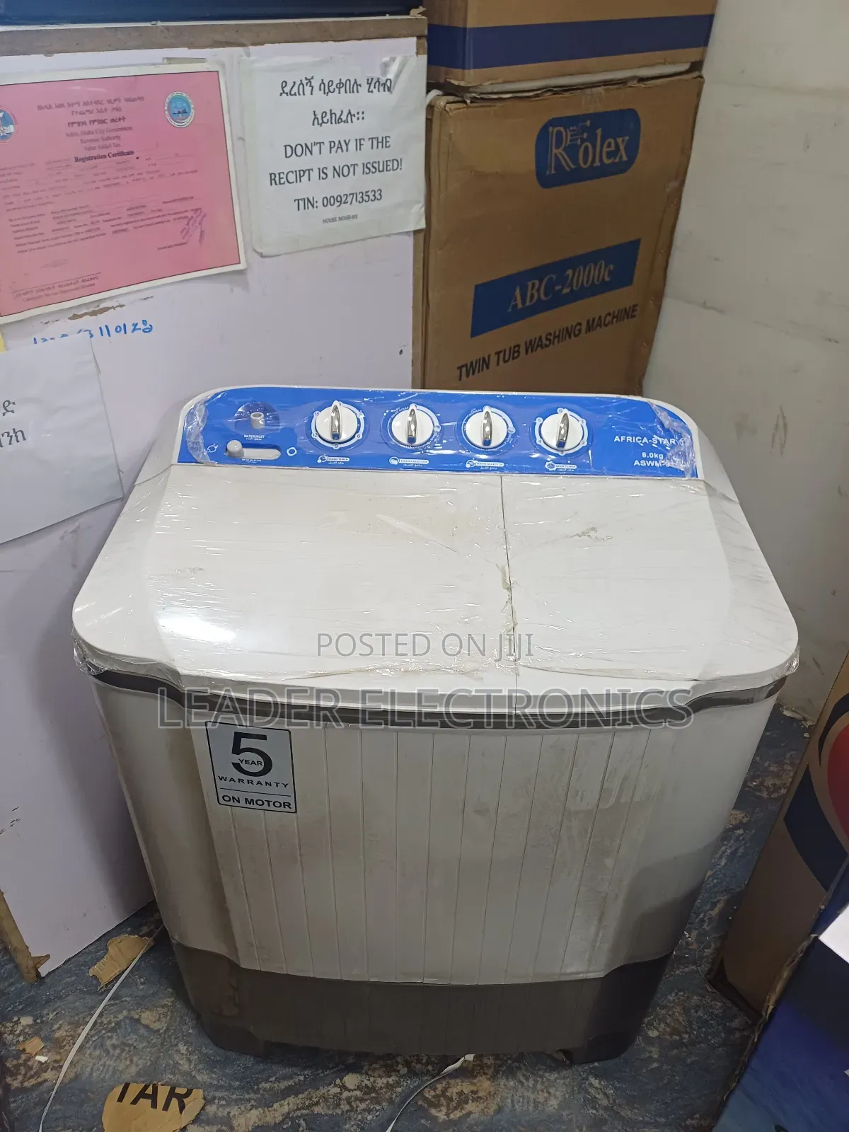 Africa Star Washing Machine 8.Kg