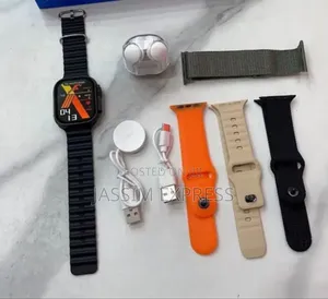 Original Wise Ultra-3 Smart Watch + Airods + 5 Straps