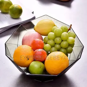 Fruit Bowl Geometric Clear