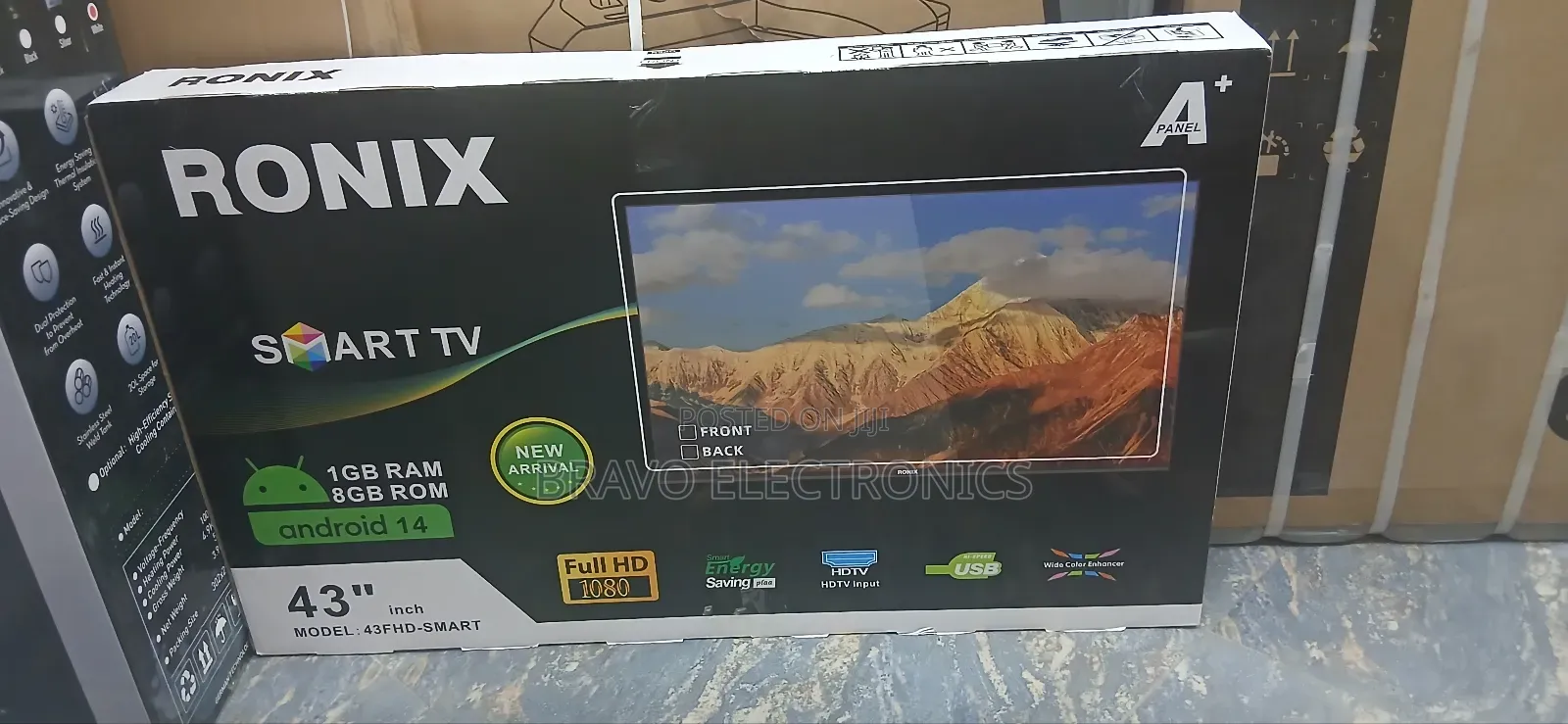 Ronix 43" Frameless Smart Tv – Slim Design Super Clear Picture