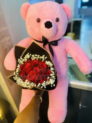 1xl Teddy Bear With Flower