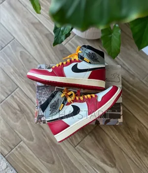 Nike Air Jordan 1 Union La Chicago Varsity Red and Shafow Grey High
