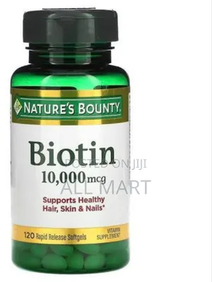 Nature's Bounty Biotin 10,000 MCG 120 Soft Gel