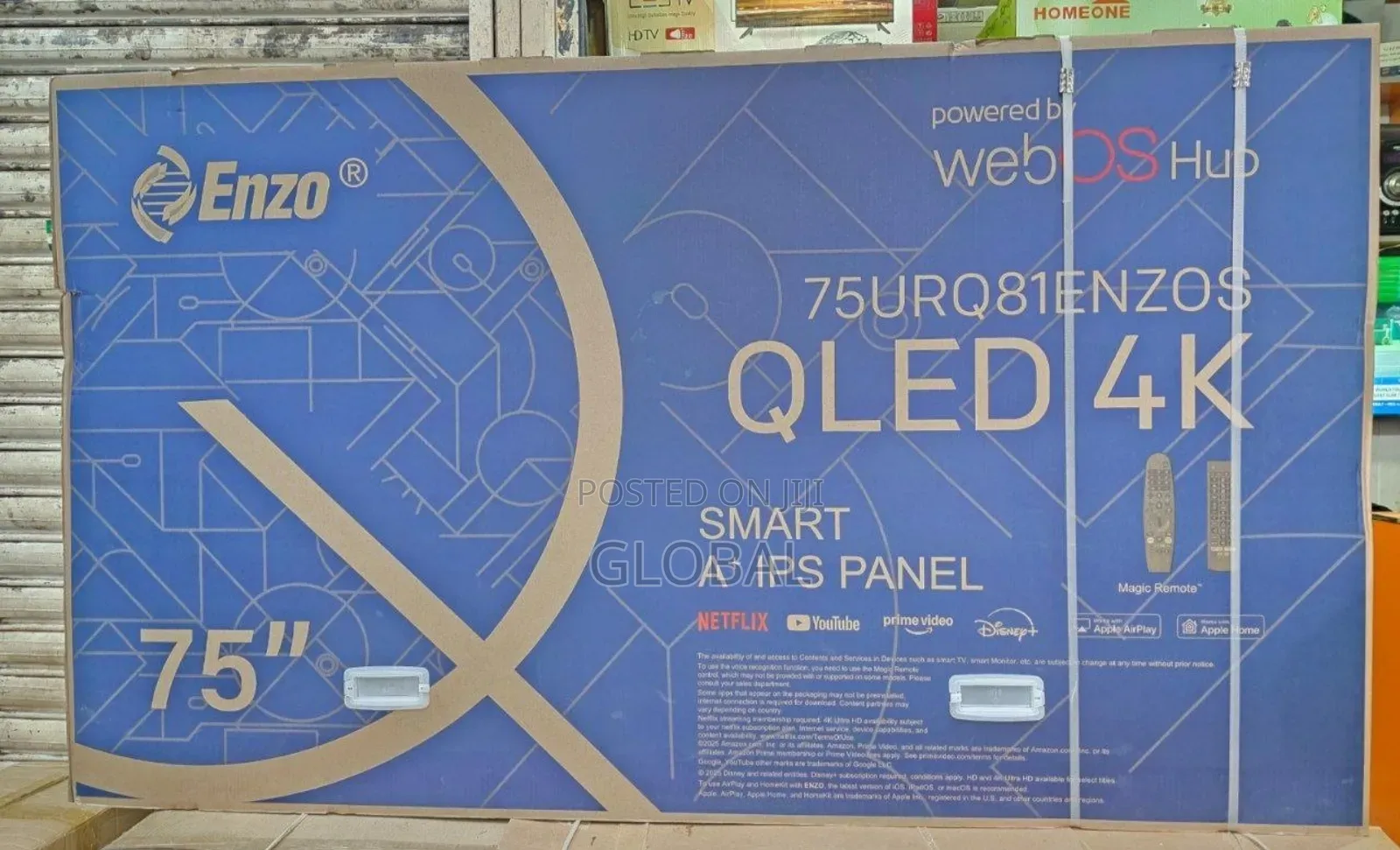 Qled+75"Inch Enzo Tv