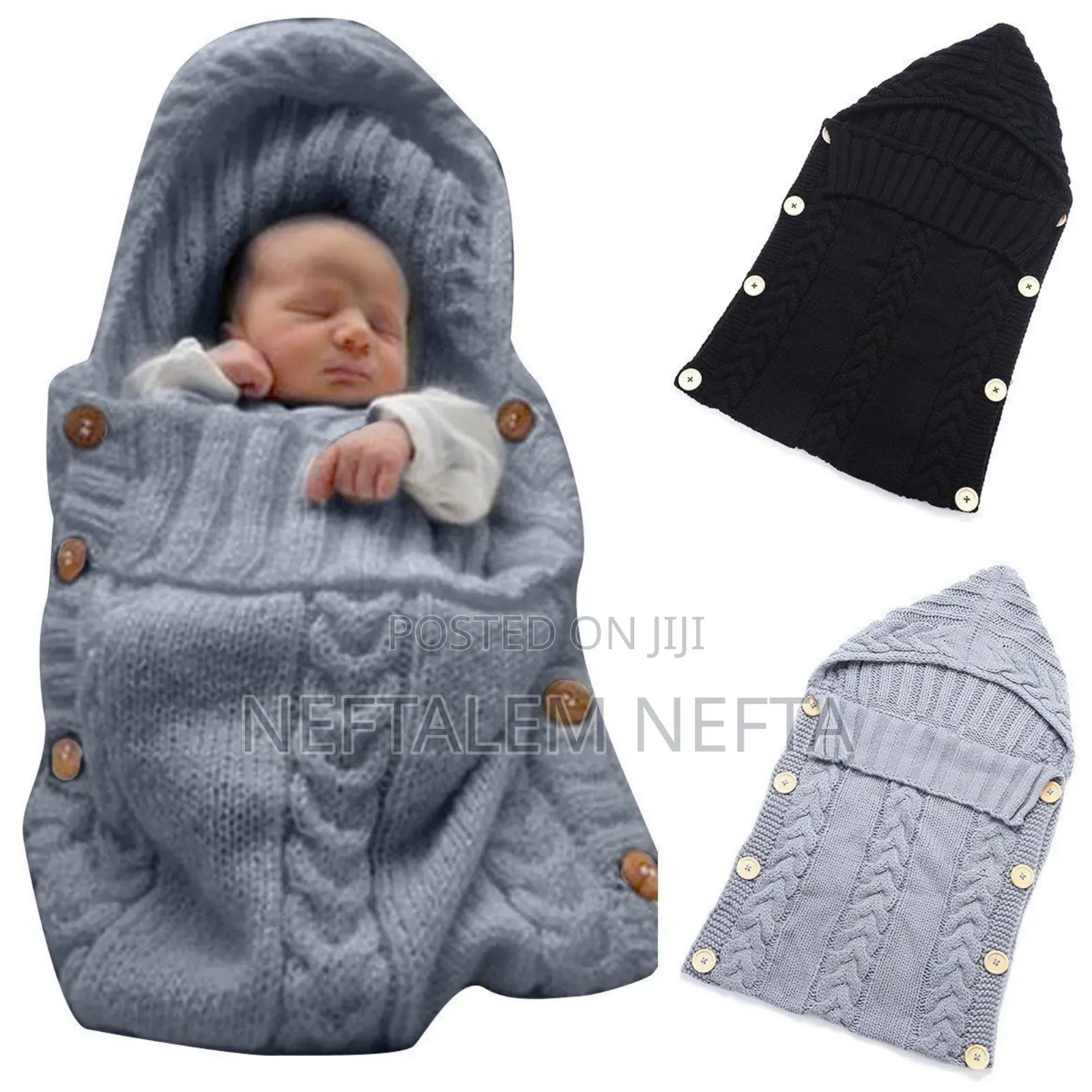Newborn Baby Wrap Swaddle Blanket Knit Sleep