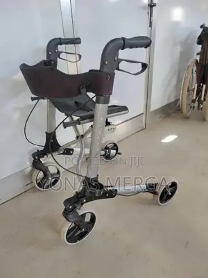 Walker Roma Lightweight Folding Rollator 4 Wheel Walking Aid Frame