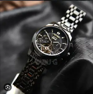 Full Black Automatic Mechanical Luminous Watch Waterproof