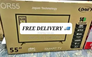 Orbit 55" Uhd Tv New 2025 Model Free Delivery