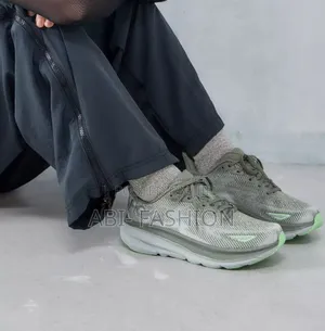 Hoka Light Grey White Sole Hiking