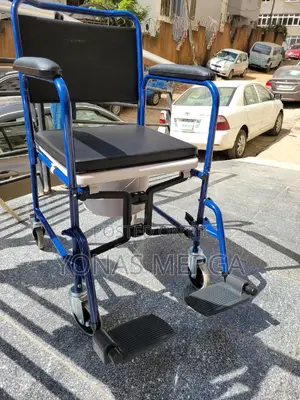 Toilet Chair台爻wheelchair With Removable Armrest,Commode Bin, Leg Rests