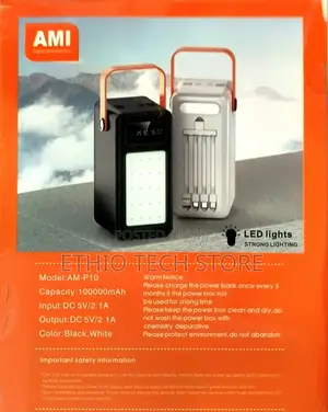 Solar 100000mah Power Bank