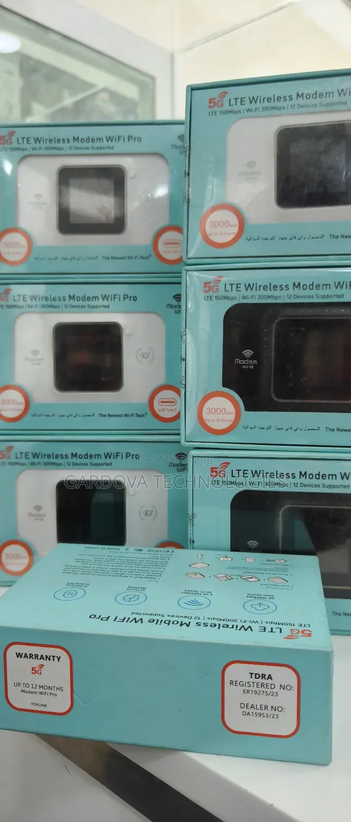 5g Mobile Wifi | 300mbps | Works With Ethio-Telecom Safari Sim